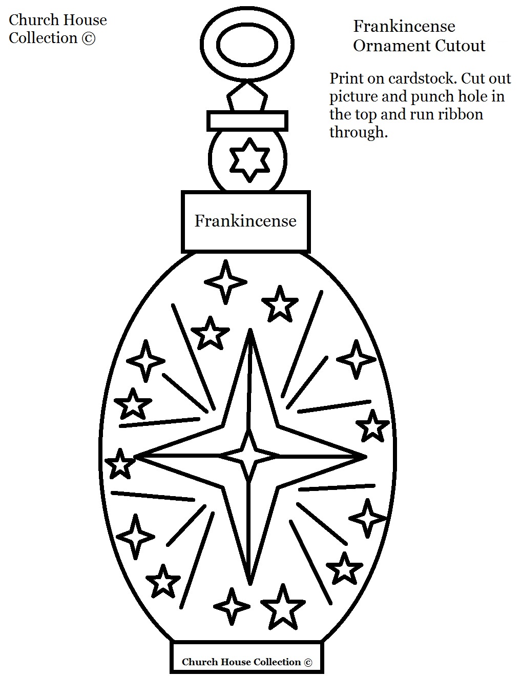 Gold Frankincense Myrrh Ornament Crafts